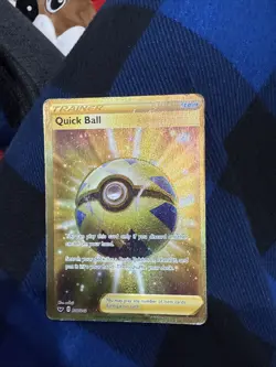 Pokemon TCG Quick Ball Sword & Shield Base Set 216/202 Holo Secret Rare - Image 1