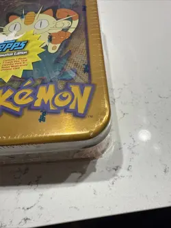Vintage Pokemon Topps 1999 TV Animated Edition Meowth Tin SEALED Rare - Image 2