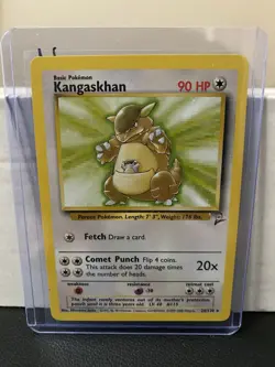 Pokemon TCG Kangaskhan Base Set 2 26/130 Regular Unlimited Rare LP - Image 1