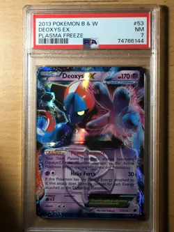 PSA7 deoxys EX plasma freeze BW 2013 Pokemon - Image 1