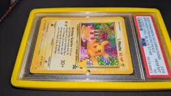 Holo Bleed 2021 Pokemon Pikachu Holo Black Star #24 Birthday Celebrations PSA 10 - Image 4