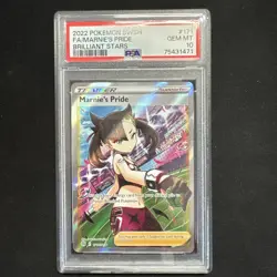 PSA 10 Marnie's Pride 171/172 Pokemon Brilliant Stars Full Art Trainer Gem Mint - Image 1
