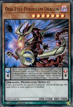 Odd-Eyes Pendulum Dragon - Ultra Rare 1st Edition LEDD-ENC01 - LP - YuGiOh - Image 1