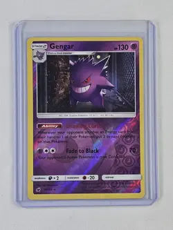 Gengar 38/111 Pokemon Crimson Invasion Sun & Moon Reverse Holo Rare Card - NM - Image 1