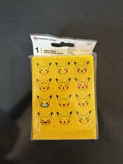 Pokemon Center Exclusive Pikachu Face Emoji Moods Cards Deck Box BRAND NEW - Image 1