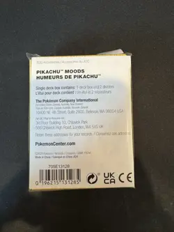 Pokemon Center Exclusive Pikachu Face Emoji Moods Cards Deck Box BRAND NEW - Image 2