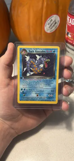 Pokemon Dark Gyarados Holo Rare TCG Card 1st Edition 8/82 Near Mint Condition - Image 1