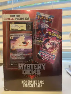 Pokemon Mystery Gems 1 CGC Graded Card & 1 Booster Pack 2025! New Sealed Box🔥 - Image 2