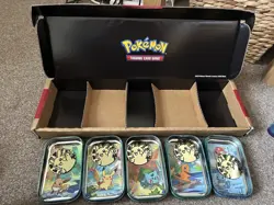 Pokemon TCG Friends of Kanto Mini Tins Set of 5 (empty) Coin + Cards (no Hits) - Image 3
