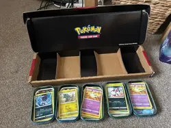 Pokemon TCG Friends of Kanto Mini Tins Set of 5 (empty) Coin + Cards (no Hits) - Image 4