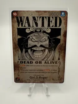 Gol D Roger OP09-118 SP Wanted Poster Manga OP13 One Piece Card English - Image 1