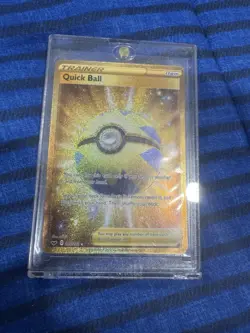 Quick Ball 216/202 Secret Rare Gold - Sword & Shield Pokemon Card Near Mint - Image 4