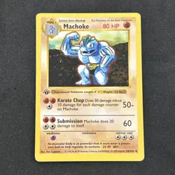 Machoke 34/102 Base Set (1st Edition) Regular Nice Card Never Played Mint￼ - Image 1