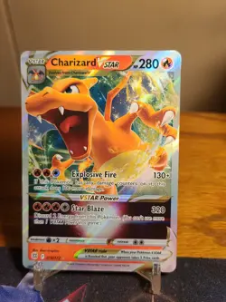 Pokemon TCG Charizard VSTAR Holo Ultra Rare Card 018/172 Brilliant Stars - Image 1