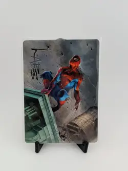 Spiders-Man, Heroic Horde Art Card (Gold-Stamped Signature) Art Series: Marvel's - Image 5