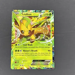 Pokemon Leafeon EX Holo Ultra Rare Card 10/83 XY Generations TCG - Image 1