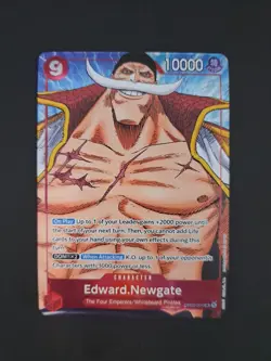 Edward Newgate (Alt Art) One Piece Card Game TCG OP02-004 English Paramount War - Image 1