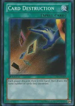 Card Destruction - LCYW-EN060 - Secret Rare - 1st Edition - Yugioh - Image 1