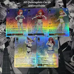 DIY Weiss Schwarz Itsuki Nakano Quintessential Quintuplets Signed SP Card TCG - Image 4