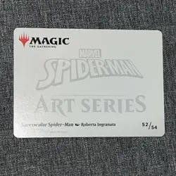 2025 Magic The Gathering Art Series Spectacular Spider-Man 52/54 Gold Sign - Image 2
