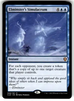 Elminster's Simulacrum Commander Legends: Battle for Baldur's Gate Regular MTG - Image 1