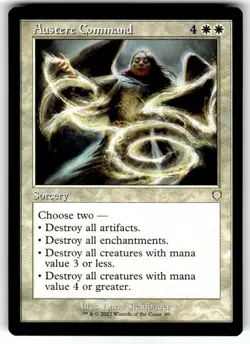 Austere Command (Retro Frame) Commander: the Brothers' War Regular MTG - Image 1