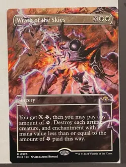 Wrath of the Skies Borderless - Modern Horizons 3 MTG Magic the Gathering - Image 1