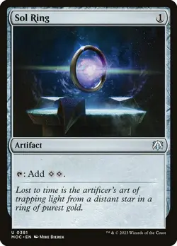 1x Sol Ring NM Eng MTG - March of the Machine Commander - Image 1