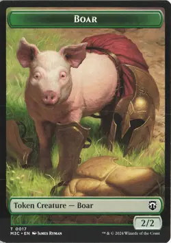 Hydra // Boar Double-Sided Token regular T - Commander: Modern Horizons 3 #20 // - Image 2