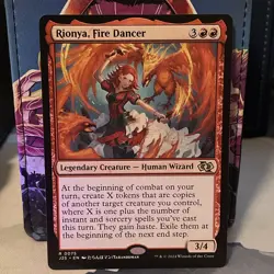 Rionya, Fire Dancer (Anime) Foundations Jumpstart Regular NM #0075 - Image 1