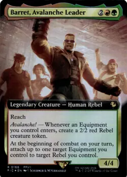 MTG Barret, Avalanche Leader (Extended Art) Foil NM Commander: FIN Magic - Image 1