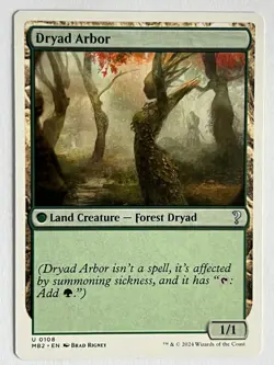 Dryad Arbor - MTG Mystery Booster 2 - White Border - Uncommon 0108 NM - Image 1