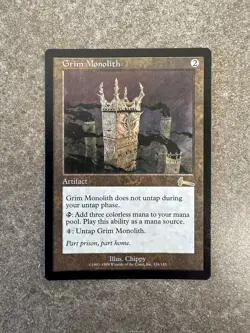 Magic The Gathering MTG Grim Monolith Urza's Legacy NM Unplayed - Image 1