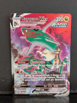Pokemon TCG Rayquaza VMAX Trainer Gallery SWSH Silver Tempest TG20/TG30 NM- LP+ - Image 1