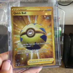 Pokemon TCG Quick Ball Sword & Shield Base Set 216/202 Holo Secret Rare - Image 1