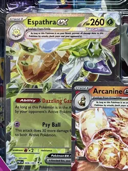 Pokemon TCG Tera Team Premium Collection Ex 9 Card Packs Double Rare Foils - Image 2