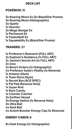 Roaring Moon & Mega Gengar Ex - Pokemon TCG - OutTheBoxTCG Tournament Decks - Image 2