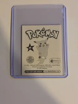 1999 Merlin Pokemon Gengar Sticker #94 Topps - Image 2