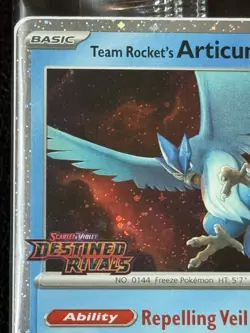 Team Rocket's Articuno 051/182 Best Buy Promo - Pokemon TCG: Destined Rivals NM - Image 2