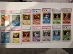 Pokemon Near Complete Base Set Jungle Fossil Rocket Both Gym All 4 Neo READ PSA - Image 1