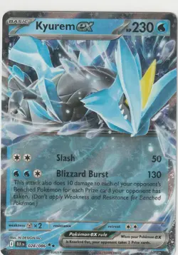 Pokemon TCG Kyurem ex 028/086 Black Bolt Double Rare NM - Image 1