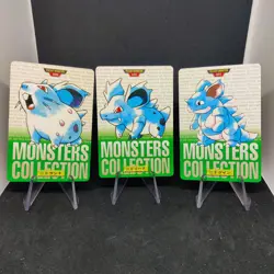 Pokemon Carddass 1996 Nidoran, Nidorina, Nidoqueen Vending Green Monsters (MP) - Image 1