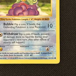 Pokemon 63/102 Base Set (Shadowless) 1st Edition, Never Played (MINT) - Image 5