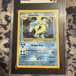 Pokemon Gyarados TCG Base Set Holo SGC 8 - Image 3