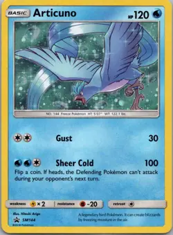 Pokemon TCG Articuno SM144 SM Black Star Promos Holo LP - Image 1
