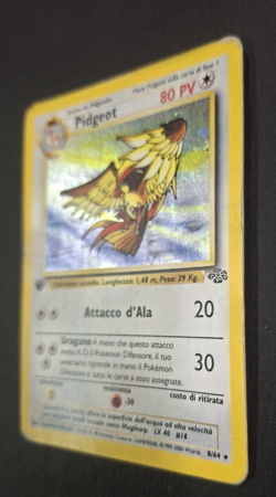 Carta Holo Pokemon PIDGEOT JUNGLE 8/64 prima edizione IT - Image 3