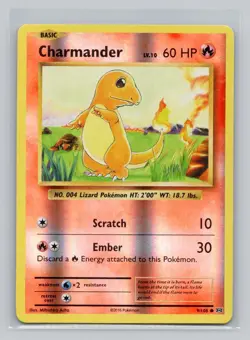 Reverse Holo Charmander #9/108 Common XY - Evolutions Pokemon - Image 1