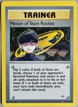 Minion of Team Rocket - Gym Heroes 113/132 - NM - Pokemon TCG - Free Shipping - Image 1