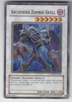 YU-GI-OH Archfiend Zombie Skull Super Rare englisch ANPR-EN042 Zombieschadel - Image 1