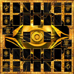 Yugioh Double Playmat Millennium Style - 60x60 cm Spielmatte TCG Game Mat YGO - Image 1